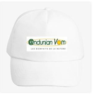 Casquette Blanche Imprimée